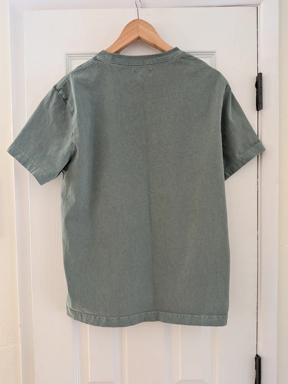 J. Crew Mens Green Heavyweight Basic Short Sleeve T Shirt 100% Cotton Size M